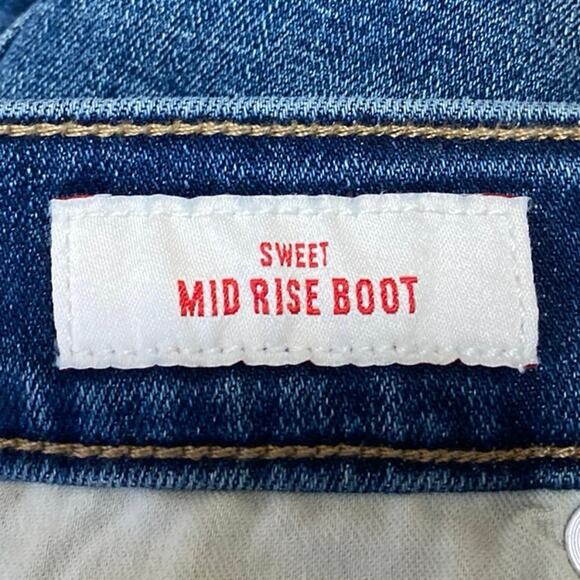 Lucky Brand Women's Blue Mid Rise Flared Sweet Bootcut Denim Jeans Size 4/27 - Picture 5 of 6